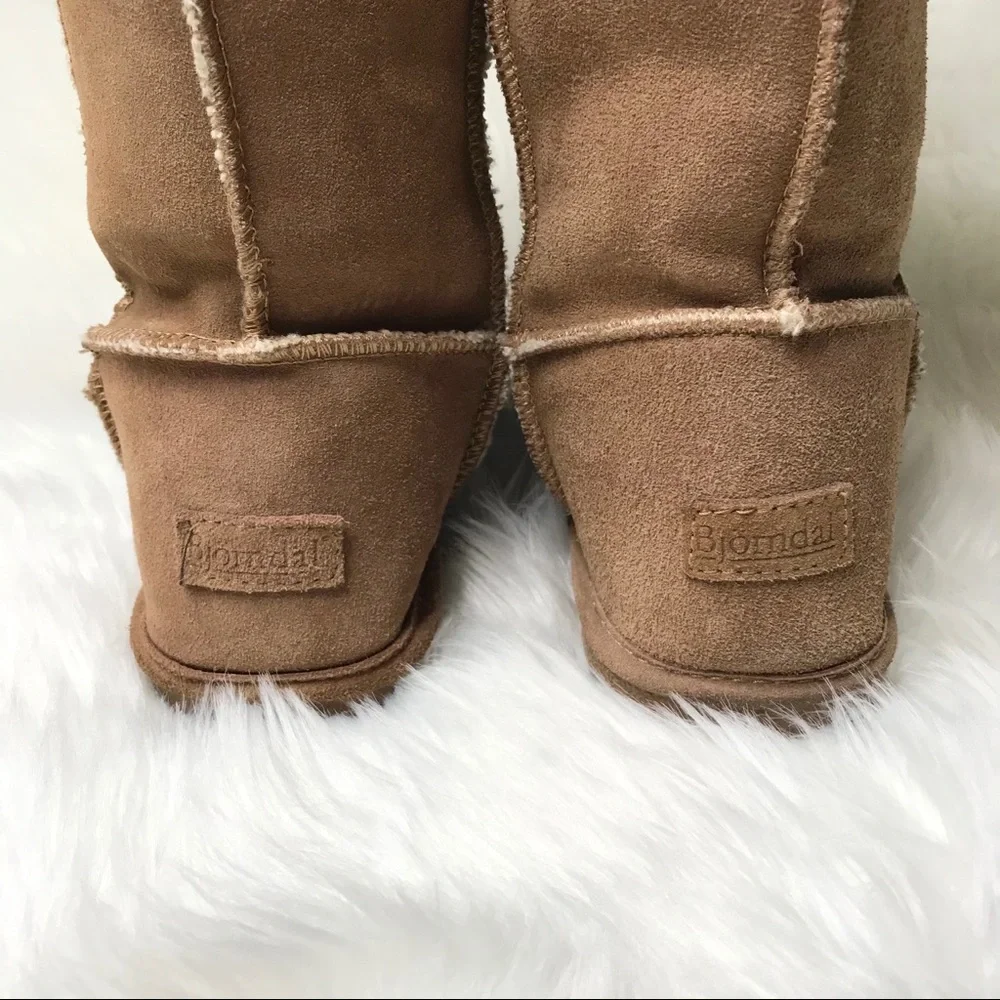 Bjorndal Tan Suede Leather Boots-GUC-Sz 8 - Picture 4 of 9